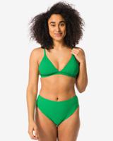 HEMA Dames Bikinibroekje Hoge Taille Groen (groen) - thumbnail