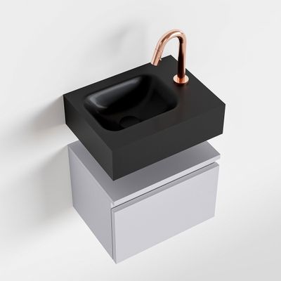 Toiletmeubel Mondiaz Andor | 40 cm | Meubelkleur Cale | Lex vrijhangend wastafel Urban Links | 1 kraangat