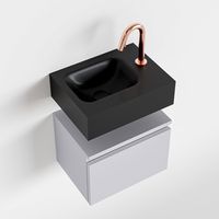 Toiletmeubel Mondiaz Andor | 40 cm | Meubelkleur Cale | Lex vrijhangend wastafel Urban Links | 1 kraangat