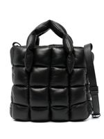 Vic Matie sac cabas en cuir à design matelassé - Noir