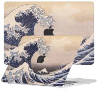 Lunso MacBook Pro 16 inch (2021-2024) cover hoes - case - Hokusai&apos;s Great Wave
