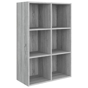 The Living Store Boekenkast - Grijze Sonoma Eiken - 66 x 30 x 98 cm - Duurzaam materiaal