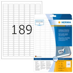 HERMA 10001 printeretiket Wit Zelfklevend printerlabel