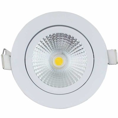 LED inbouwspot wit 1100 lumen 12W 2700K breedstralend 60° 26mm hoog diameter 104mm kantelbaar IP54