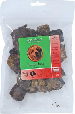 Natuurlijke Snack runderlong trainers 50g in zak - Gebr de boon