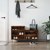 VidaXL Schoenenkast 102x36x60 cm bewerkt hout gerookt eikenkleurig