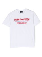 DSQUARED2 KIDS t-shirt en coton à logo imprimé - Blanc - thumbnail