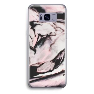 Roze stroom: Samsung Galaxy S8 Plus Transparant Hoesje