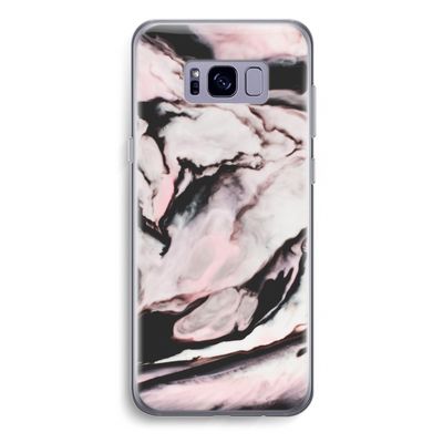 Roze stroom: Samsung Galaxy S8 Plus Transparant Hoesje