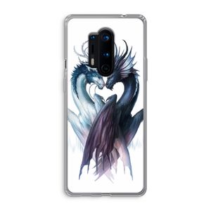 Yin Yang Dragons: OnePlus 8 Pro Transparant Hoesje