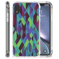 Apple iPhone Xr Shockproof Case Abstract Green Blue Apple iPhone Xr Shockproof Case Abstract Green Blue