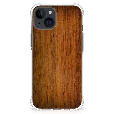 iPhone 15 Plus Stevig Telefoonhoesje Donker Hout iPhone 15 Plus Stevig Telefoonhoesje Donker Hout