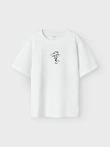 Name it zomer t-shirt S/S jongens - wit - Nkmhabo