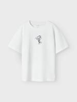 Name it zomer t-shirt S/S jongens - wit - Nkmhabo