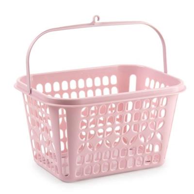 PlasticForte Knijpermandje - roze - 20x25x14 cm - wasknijper mandje - kunststof