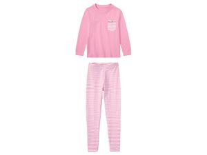 lupilu Meisjes pyjama (98/104, Roze gestreept)
