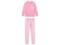 lupilu Meisjes pyjama (98/104, Roze gestreept) - thumbnail