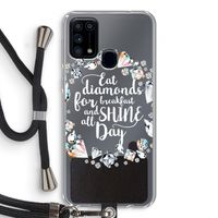 Diamonds: Samsung Galaxy M31 Transparant Hoesje met koord