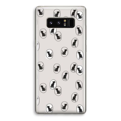 Miauw: Samsung Galaxy Note 8 Transparant Hoesje