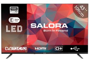 Salora 43FDB200 tv 109,2 cm (43") Full HD Zwart 230 cd/m²