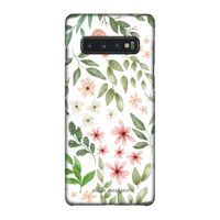 Botanical sweet flower heaven: Samsung Galaxy S10 4G Volledig Geprint Hoesje