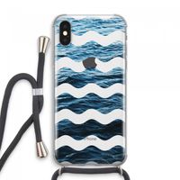 Oceaan: iPhone XS Max Transparant Hoesje met koord