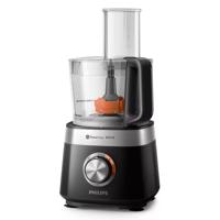 Philips hr7530/10 viva collection compacte keukenmachine zwart/rvs