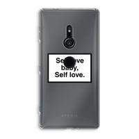 Self love: Sony Xperia XZ2 Transparant Hoesje