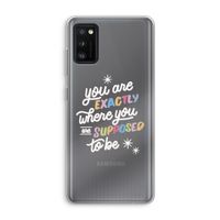 Right Place: Samsung Galaxy A41 Transparant Hoesje