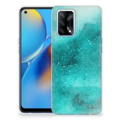 Smartphone hoesje OPPO A74 4G Painting Blue