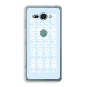 Hotline bling blue: Sony Xperia XZ2 Compact Transparant Hoesje