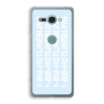 Hotline bling blue: Sony Xperia XZ2 Compact Transparant Hoesje