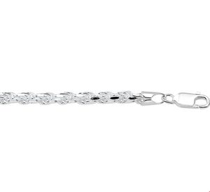 TFT Zilveren Ketting Koord Gediamanteerd 3,7 mm x 42 cm