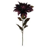Kunstbloem Dahlia paars 79x20x20cm