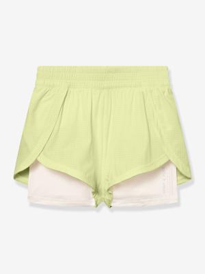 Praktische 2-in-1 short MATEIDIE MINI A TURE lichtgeel