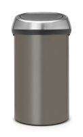 Brabantia touch bin afvalemmer 60 liter platinum / fingerprint proof