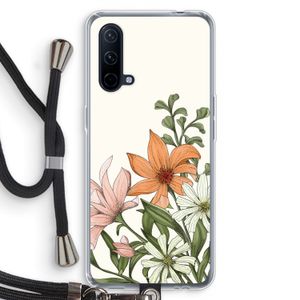 Floral bouquet: OnePlus Nord CE 5G Transparant Hoesje met koord