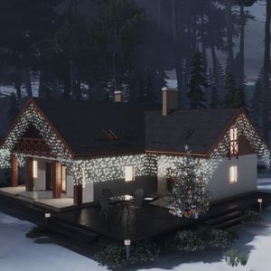 VidaXL Lichtgordijn met 400 led&apos;s en 8 functies 10 m koudwit