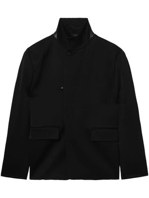 AMIRI blazer en laine à col montant - Noir