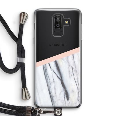 A touch of peach: Samsung Galaxy J8 (2018) Transparant Hoesje met koord