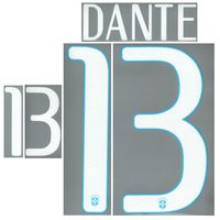 Dante 13 (Officiële Brazilië Away Bedrukking 2014-2015) - thumbnail