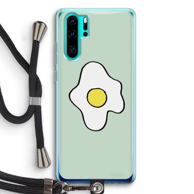 Spiegelei: Huawei P30 Pro Transparant Hoesje met koord
