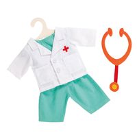 Heless Poppen doktersoutfit met stethoscoop, 38-45 cm