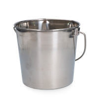 Emmer RVS met platte zijde 3,71 l