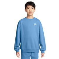 Nike Sportswear Club Fleece Crew Sweater Kids Blauw Wit