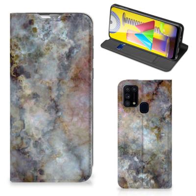 Samsung Galaxy M31 | Standcase | Marmer Grijs