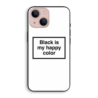 Black is my happy color: iPhone 13 mini Biologisch afbreekbaar hoesje
