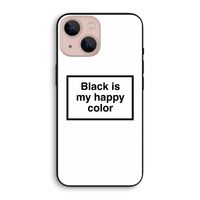 Black is my happy color: iPhone 13 mini Biologisch afbreekbaar hoesje
