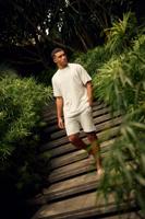 Malelions Monogram Towelling Shorts Mm3-ss25-24 Korte Broeken 287 Pale Aqua