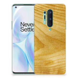 OnePlus 8 Pro Bumper Hoesje Licht Hout